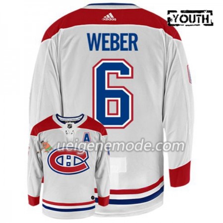 Kinder Eishockey Montreal Canadiens Trikot SHEA WEBER 6 Adidas Weiß Authentic